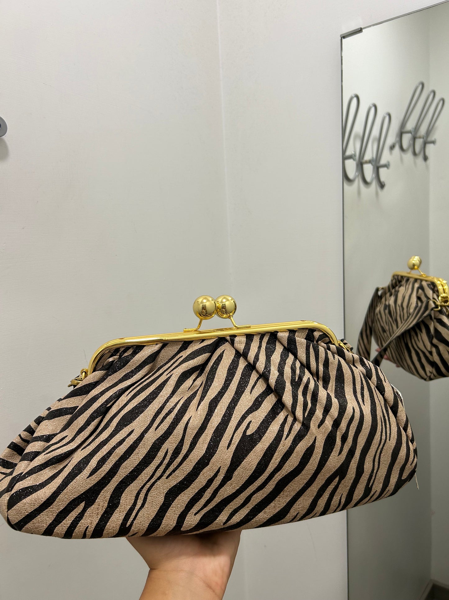 Clutch bag animalier
