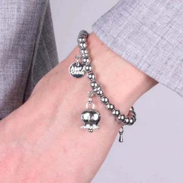 Bracciale in Acciaio con campanella con scritta Capri