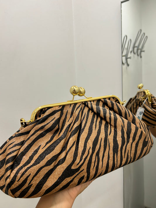 Clutch bag animalier